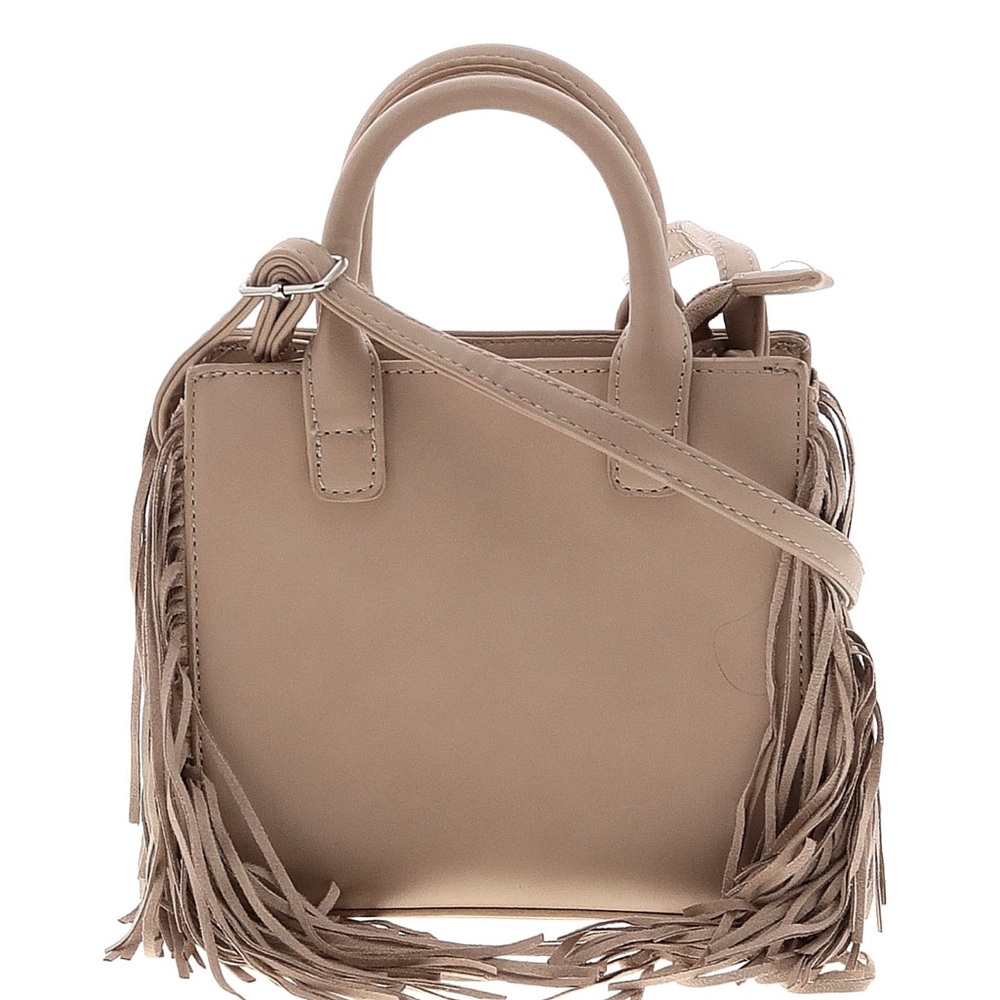 Bershka Tan Mini Bag with Fringe Details